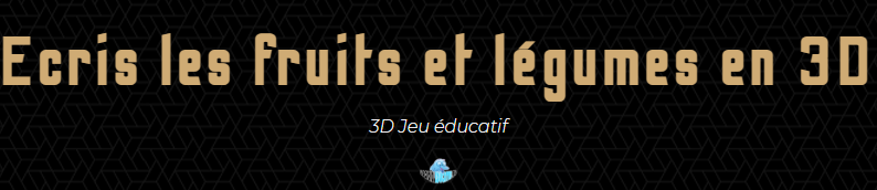 Vocabulaire - Ecriture fruits et légumes 3d