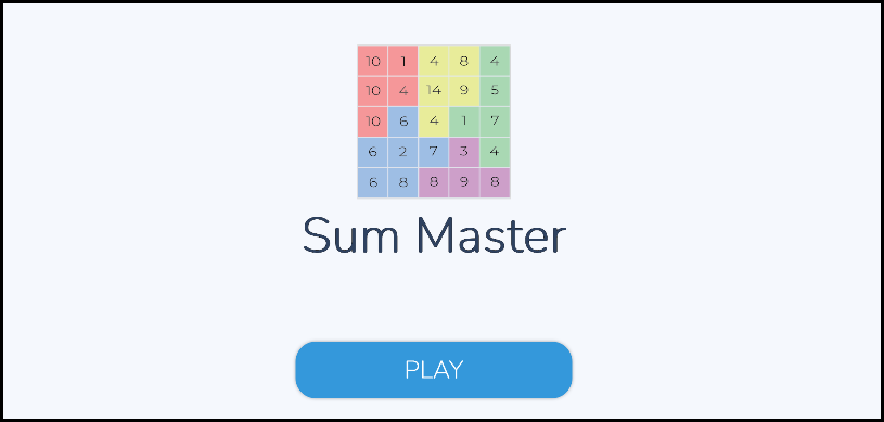 Les nombres - Sum Master, le Nonogramme des Sommes