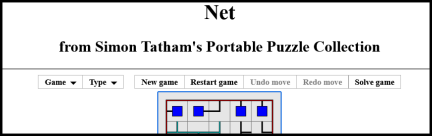 Net - Simon Tatham's Puzzle